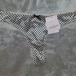 Affinitas Panties (Thong) [Blk/Wht Polkadots-234]